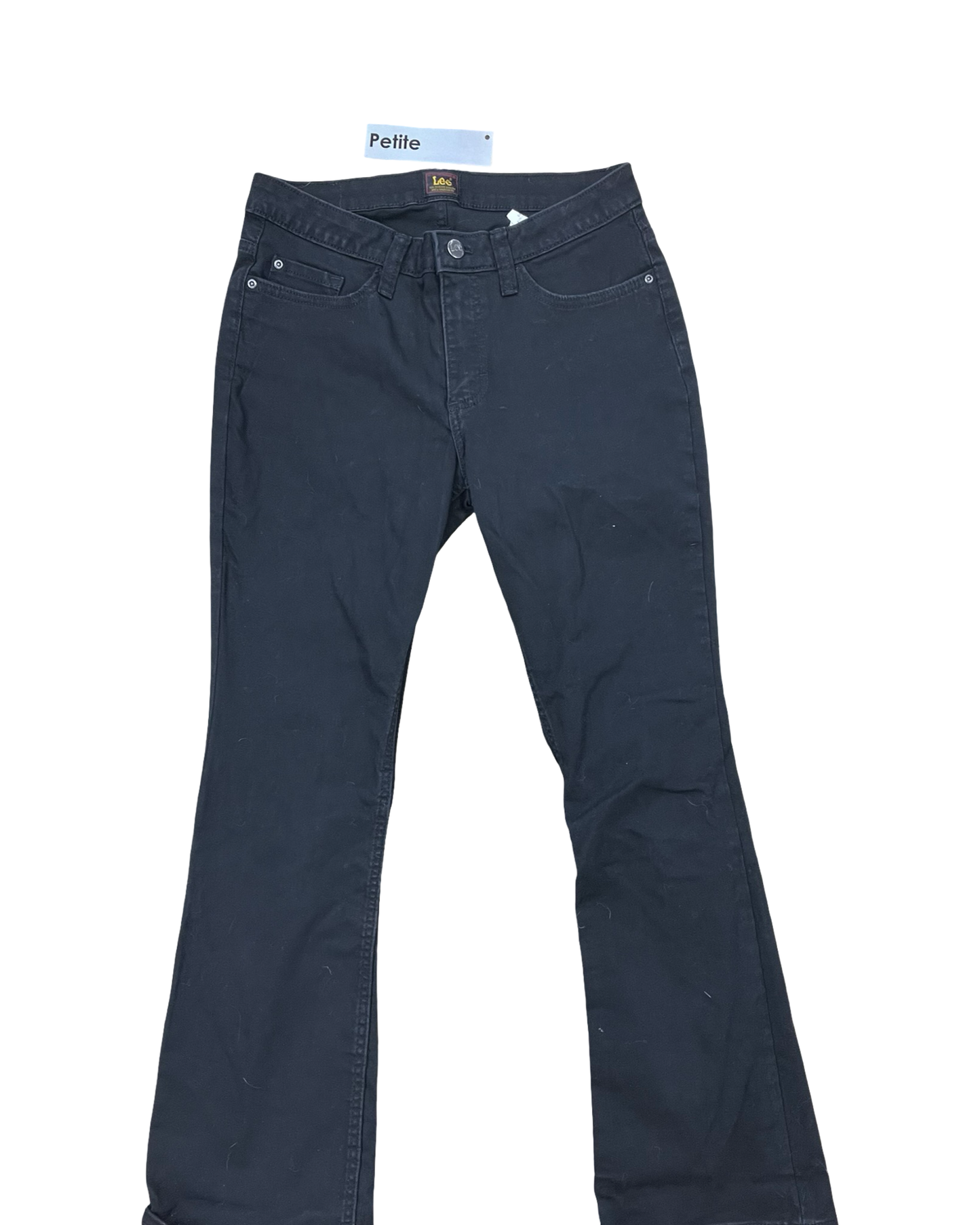 Jeans Boot Cut By Lee In Black Denim, Size:8P