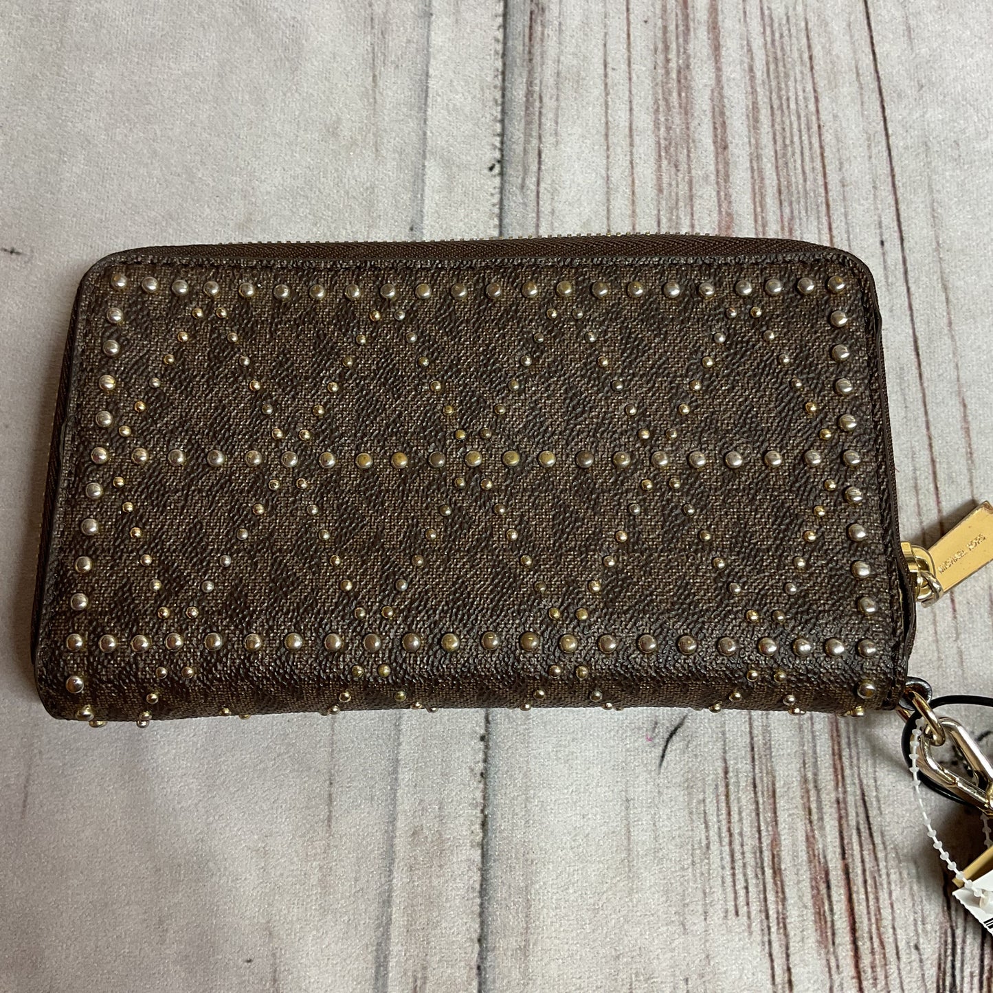 Wristlet Designer By Michael Kors In Brown, Size:Medium