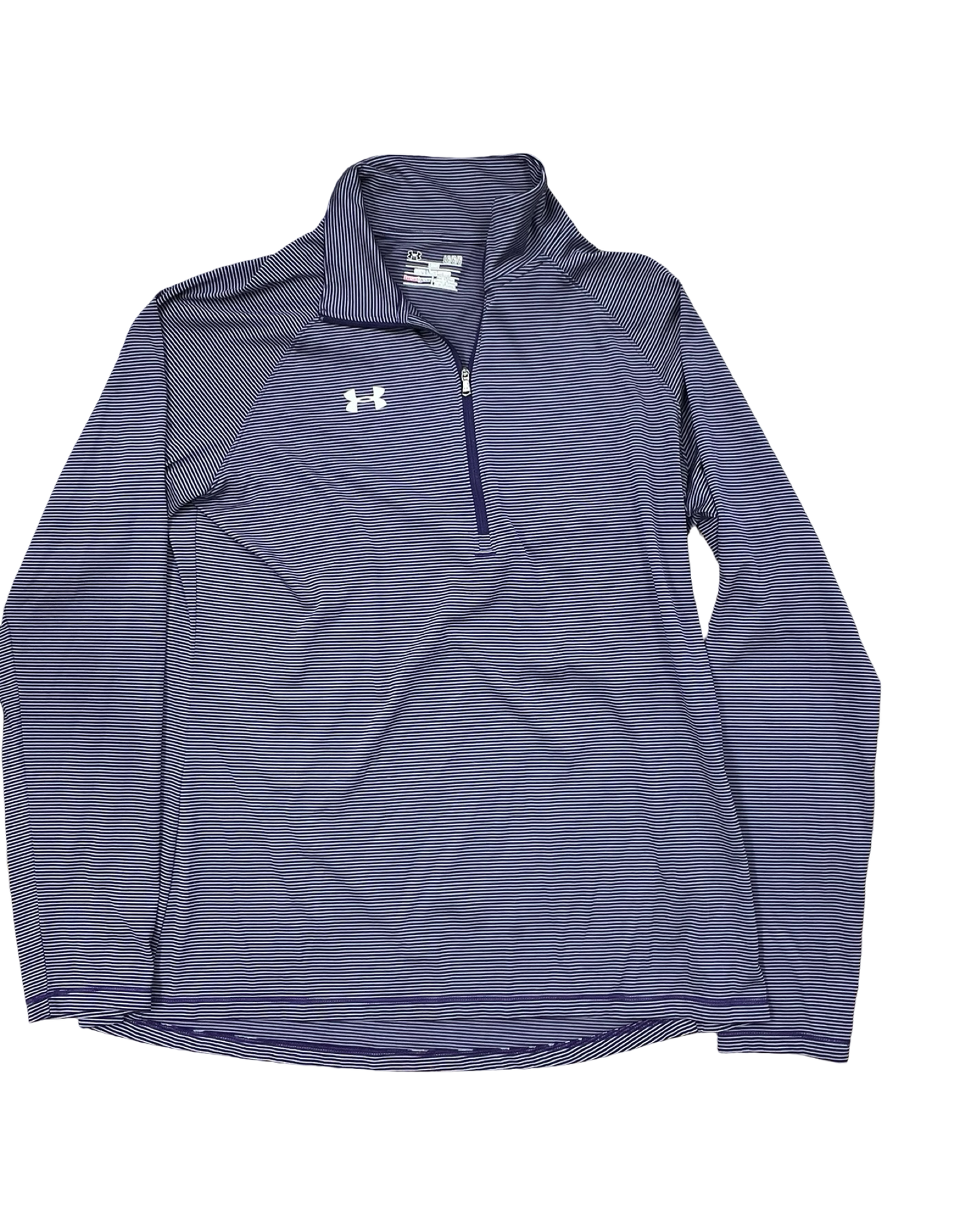 Athletic Top Ls Collar By Under Armour In Purple, Size:L