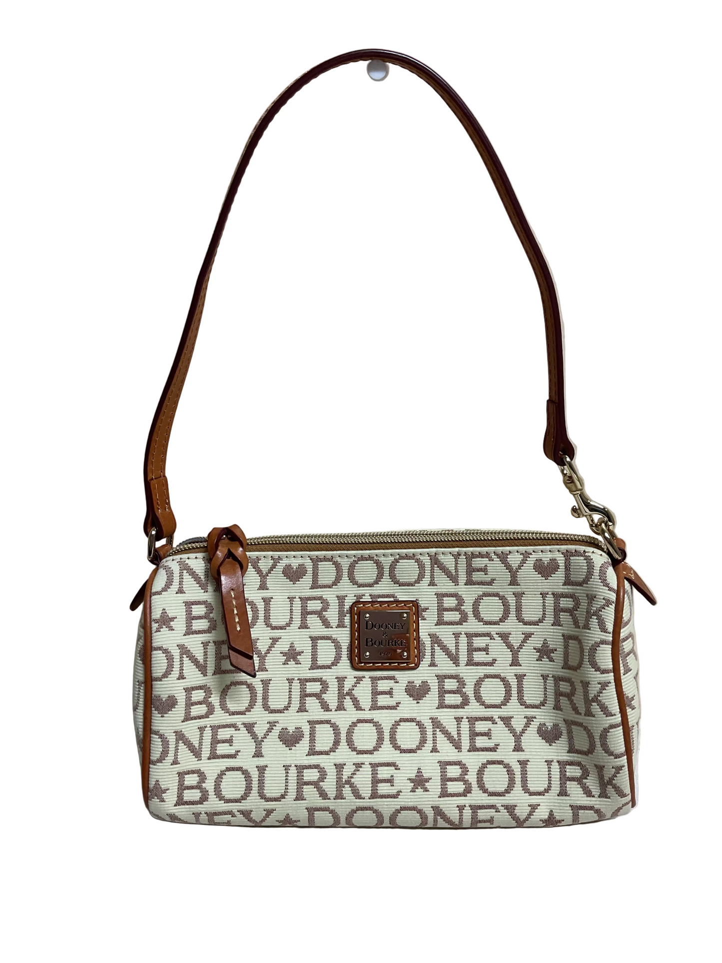 Handbag Designer By Dooney And Bourke In Cream, Size:Small