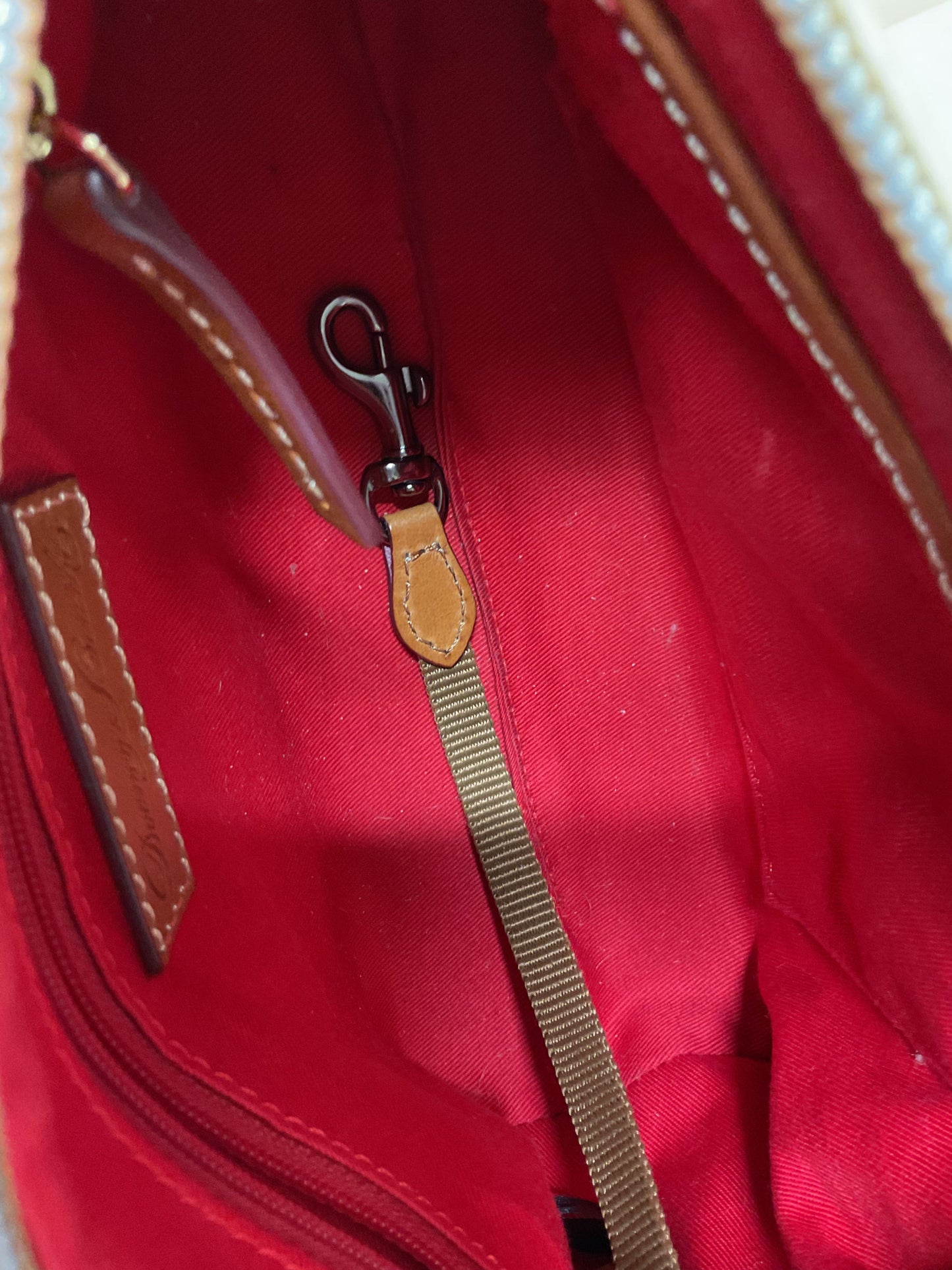 Handbag Designer By Dooney And Bourke In Cream, Size:Small