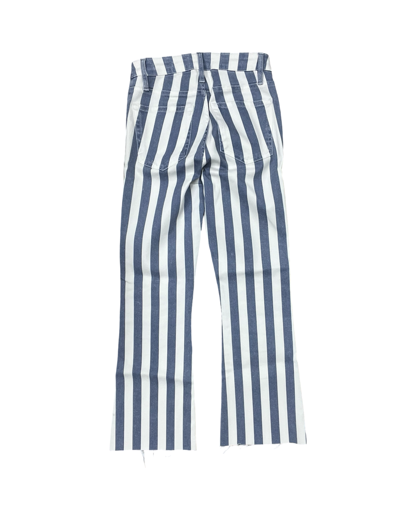 Jeans Boot Cut By Frame In Blue & White, Size:2
