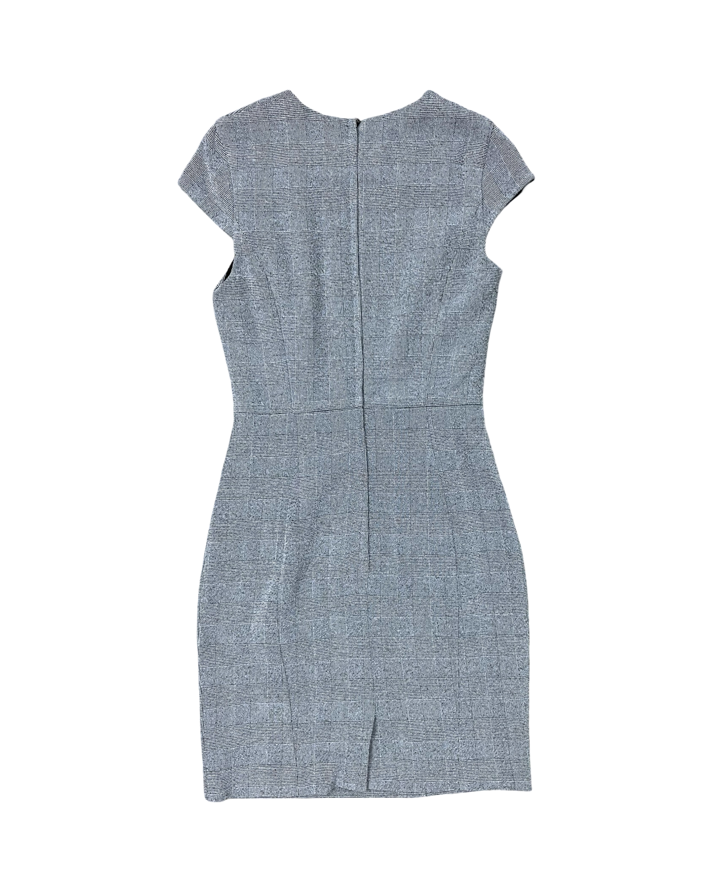 Dress Work By H&M In Grey & White, Size:4