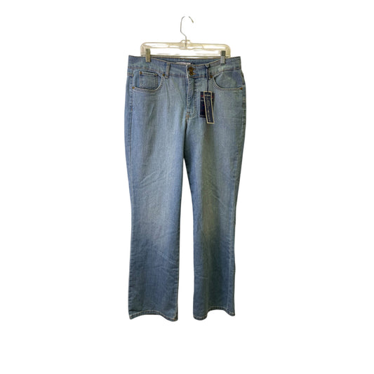 Jeans Wide Leg By Bandolino In Blue Denim, Size:12