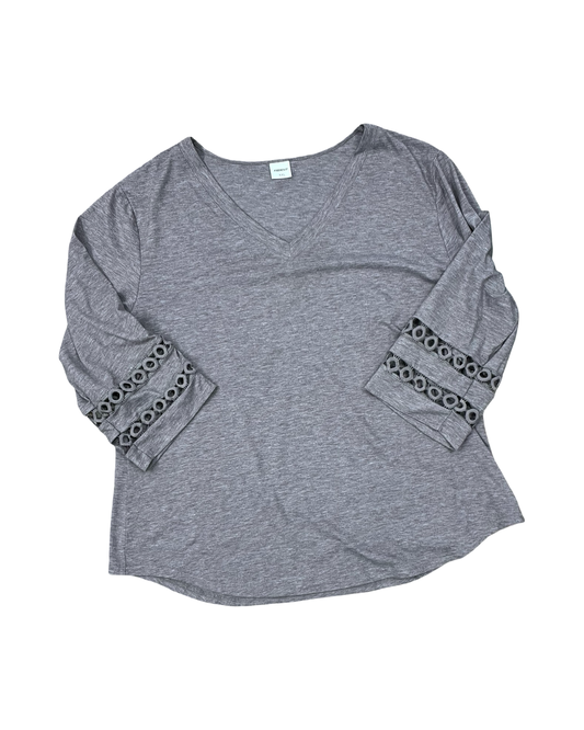 Top Ls By Clothes Mentor In Brown, Size:1X