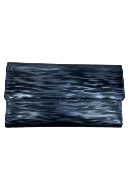 Wallet Luxury Designer By Louis Vuitton In Black, Size:Large