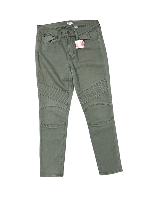 Jeans Skinny By J. Crew In Green Denim, Size:4