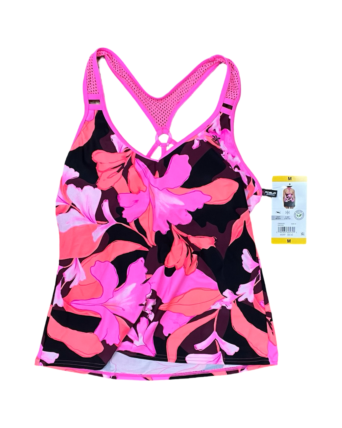 Swimsuit 2Pc By Zero Xposure In Black & Pink, Size:M