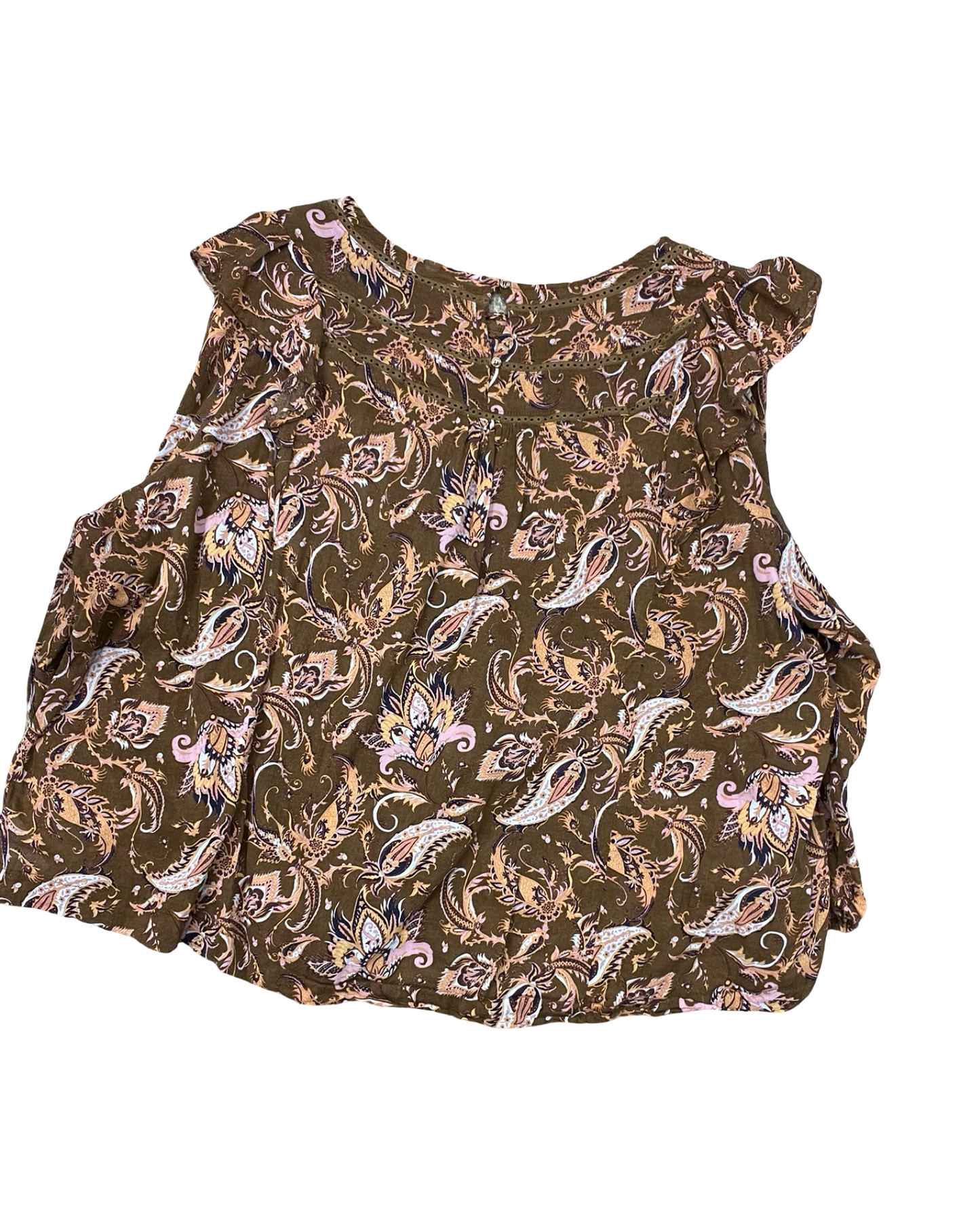 Top Ls By Terra & Sky In Brown, Size:3X