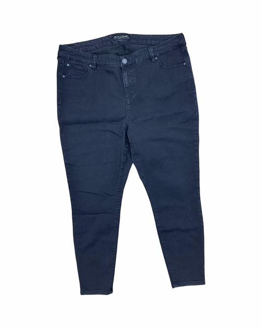 Jeans Straight By Clothes Mentor In Black, Size:20