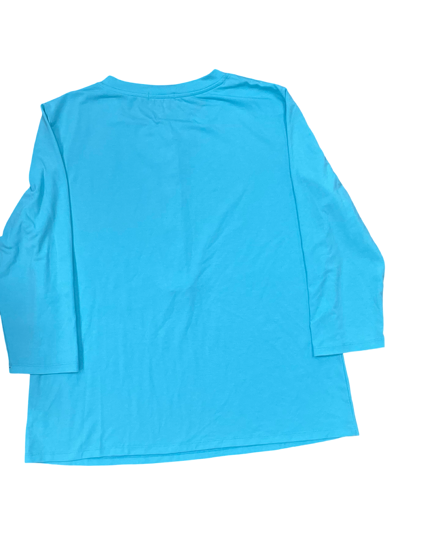 Top 3/4 Sleeve By Clothes Mentor In Teal, Size:Xl