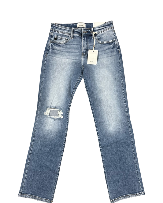Jeans Straight By Kancan In Blue Denim, Size:4