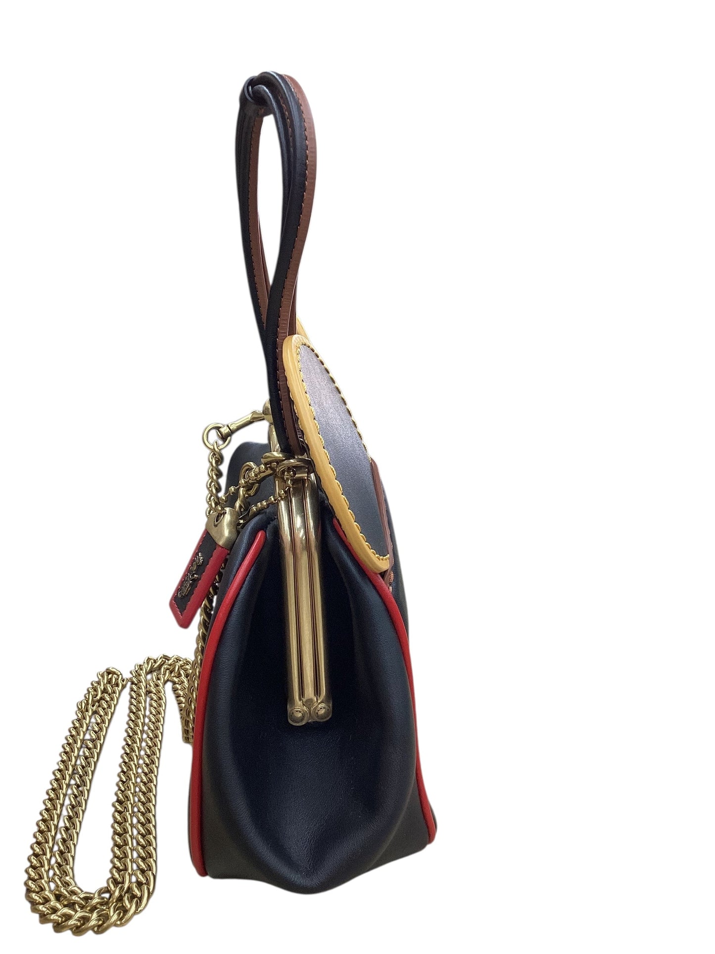 Handbag Designer By Coach In Black, Size:Small