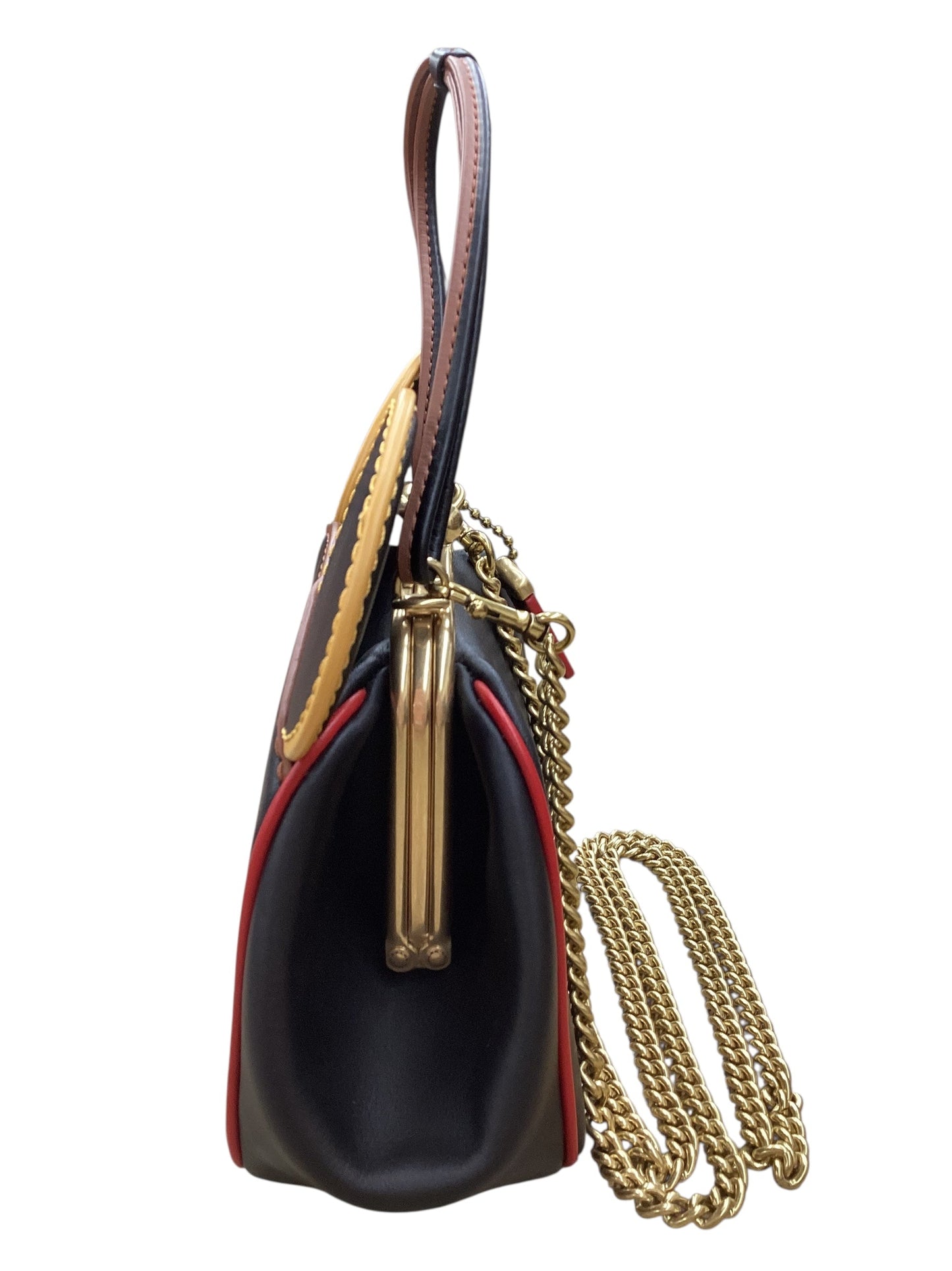 Handbag Designer By Coach In Black, Size:Small