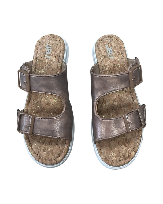 Sandals Flats By Jbu By Jambu In Brown, Size:8