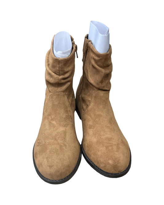 Boots Ankle Heels By Lane Bryant In Brown, Size:9