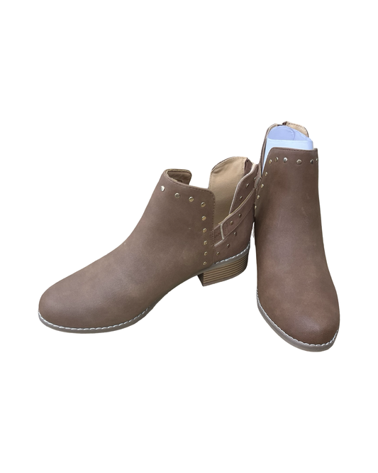Boots Ankle Heels By Lane Bryant In Brown, Size:9