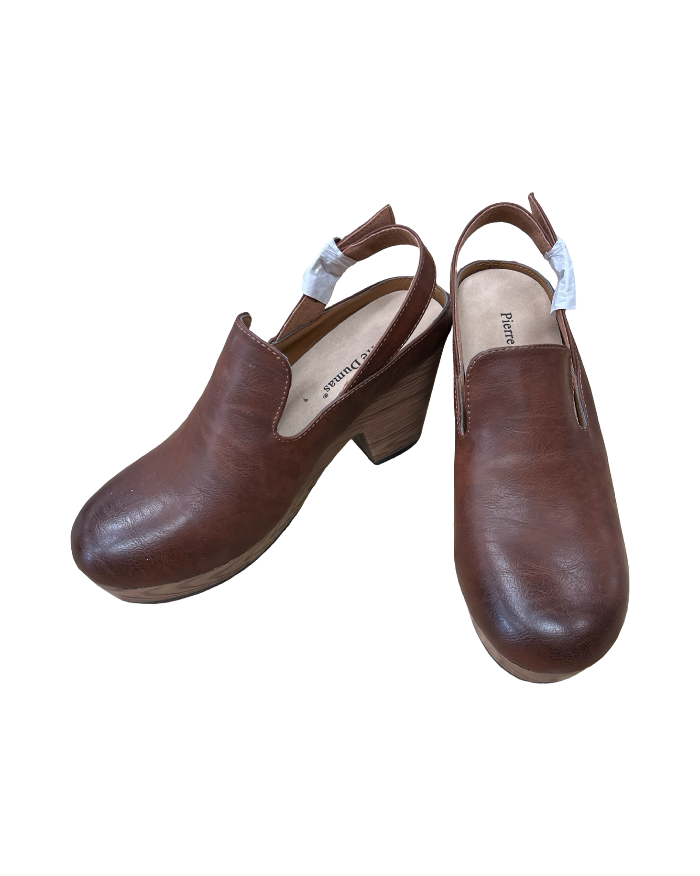 Shoes Heels Block By Pierre Dumas In Brown, Size:9
