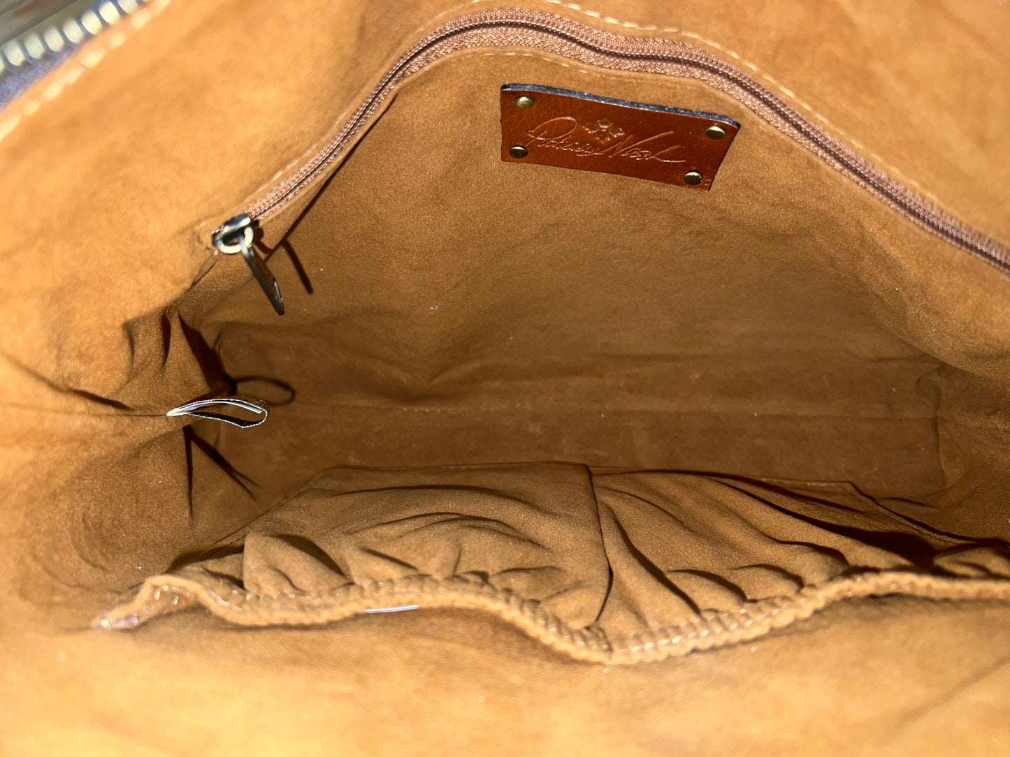 Crossbody Designer By Patricia Nash In Brown, Size:Large