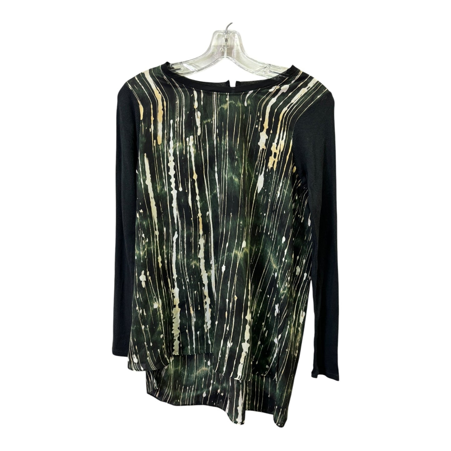 Top Ls By Simply Vera In Black & Green, Size:S