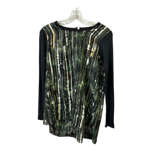 Top Ls By Simply Vera In Black & Green, Size:S