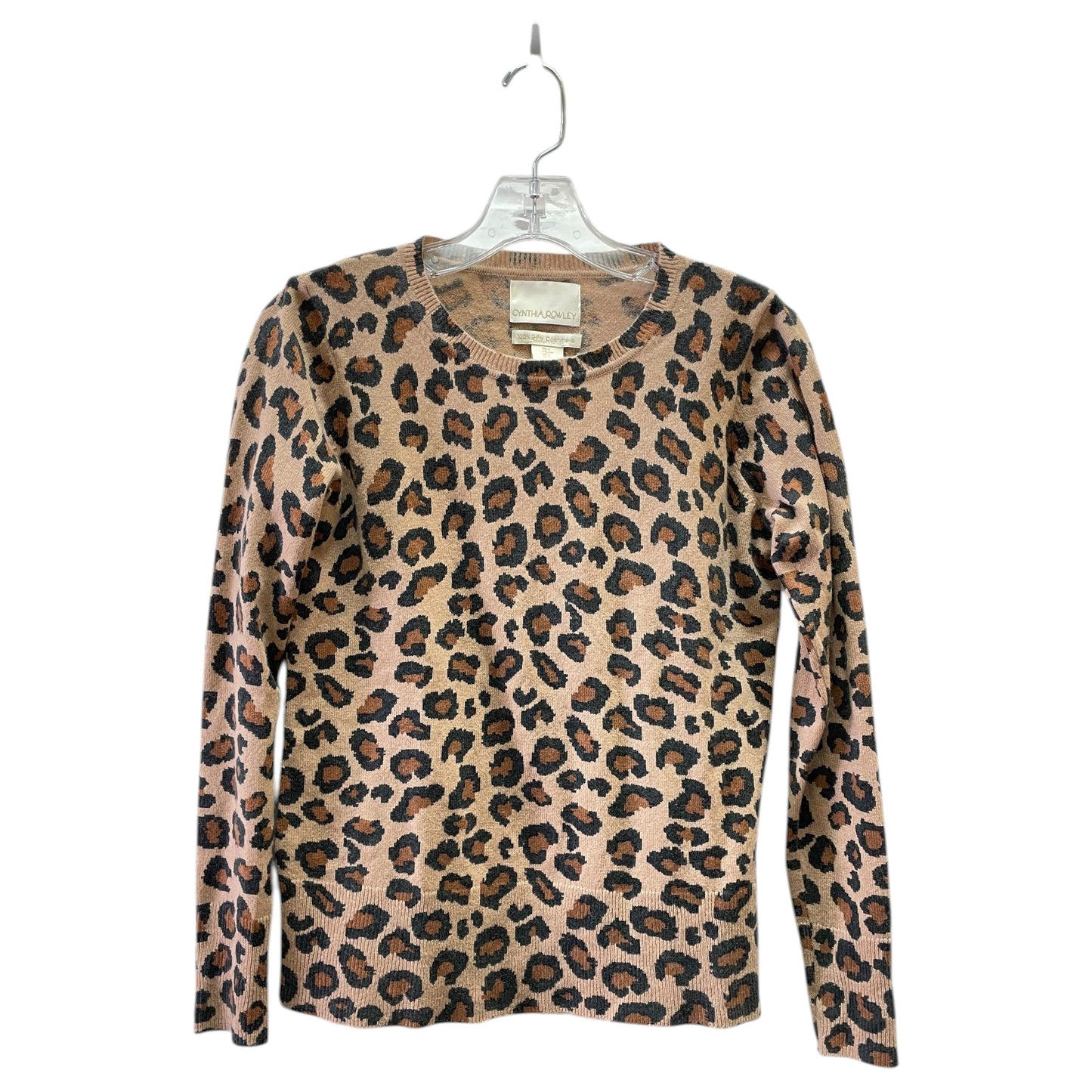Sweater By Cynthia Rowley In Animal Print, Size:S