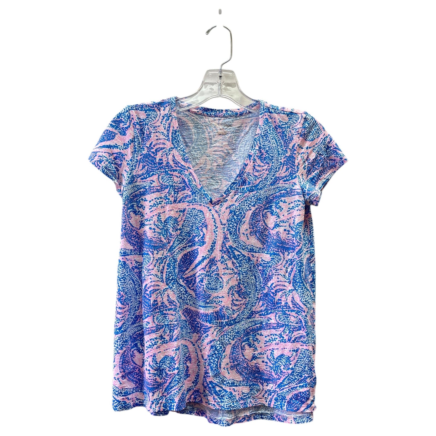 Top Ss Designer By Lilly Pulitzer In Blue, Size:Xs