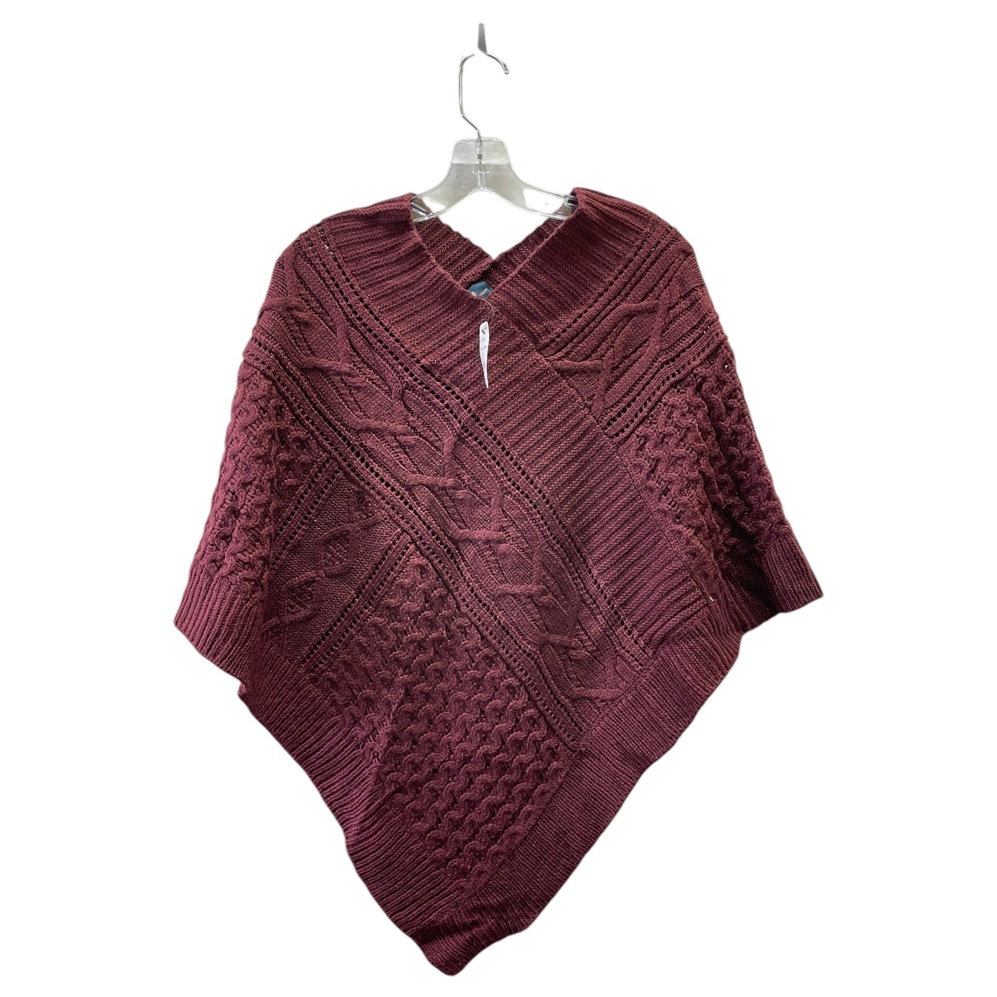 Poncho By Brooks Brothers In Maroon, Size:0