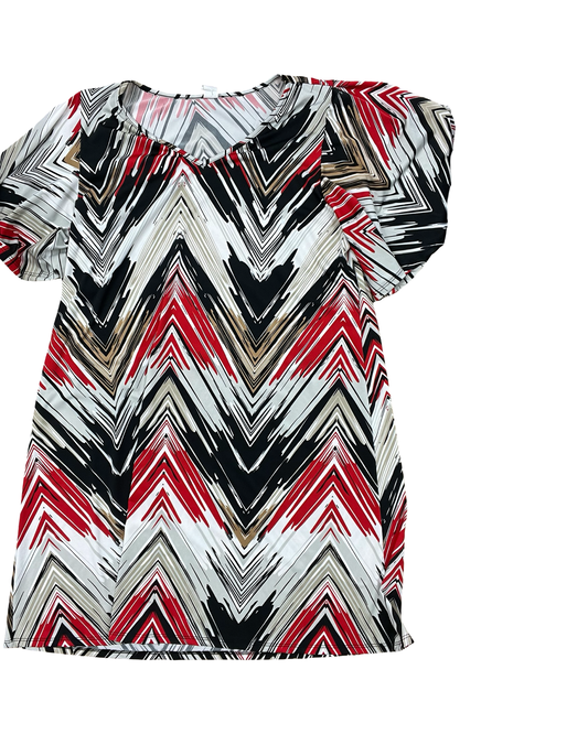 Dress Casual Midi By Clothes Mentor In Black & Silver, Size:2X