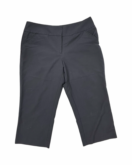 Pants Cropped By Nicole By Nicole Miller In Brown, Size:14