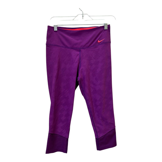 Athletic Capris By Nike In Purple, Size:S
