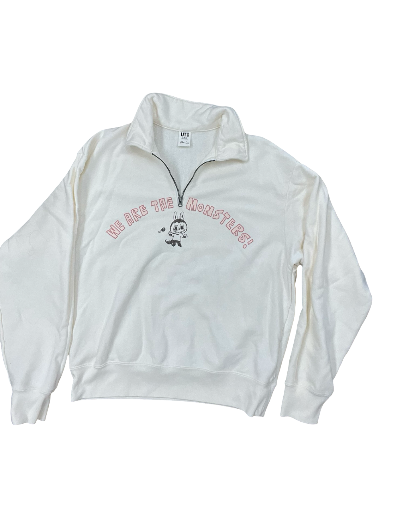 Sweatshirt Collar By Uniqlo In Floral Print, Size:M