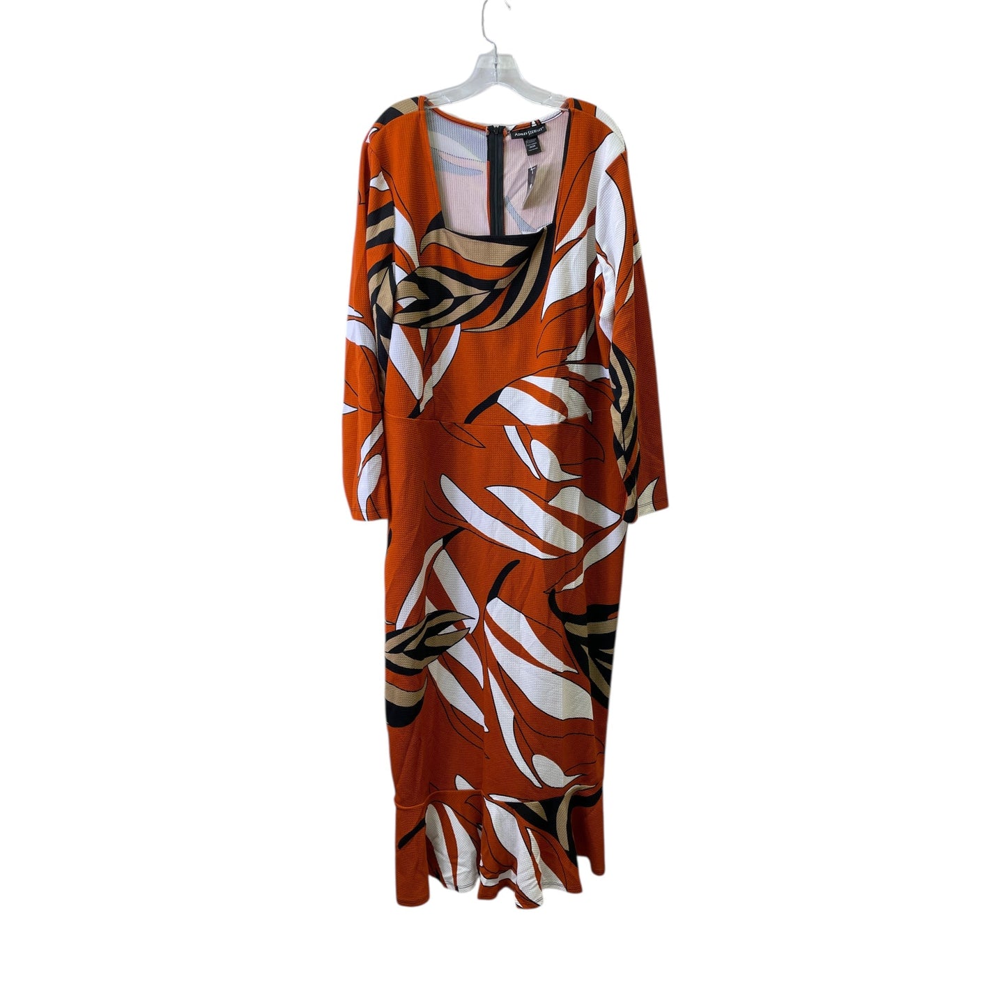 Dress Casual Maxi By Ashley Stewart In Orange, Size:3