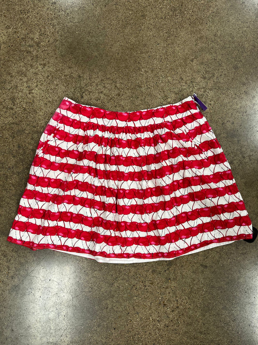 Skirt Mini & Short By Cynthia Rowley In Red & White, Size:12
