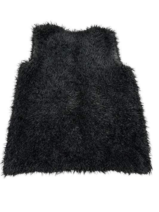 Vest Faux Fur & Sherpa By Madden Girl In Black, Size:L