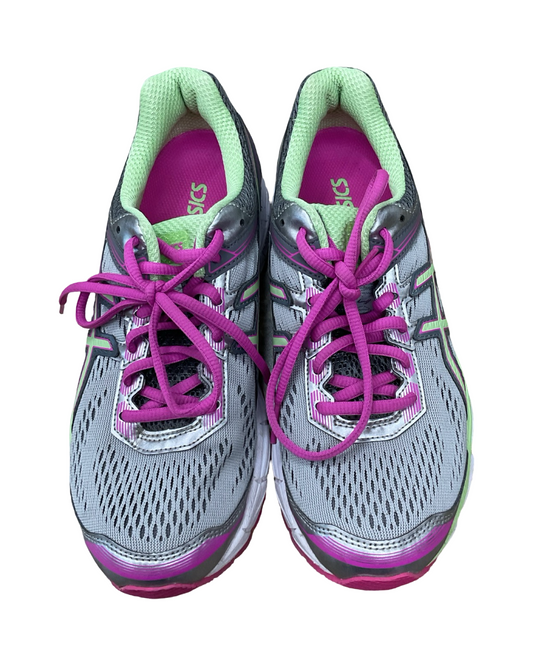 Shoes Athletic By Asics In Grey & Pink, Size:7.5