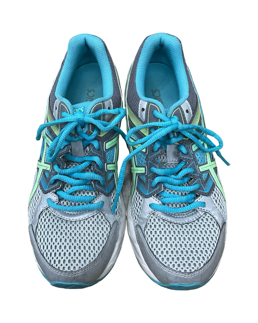 Shoes Athletic By Asics In Blue & Grey, Size:8