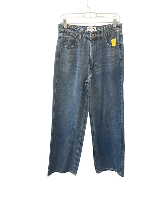 Jeans Flared By Fashion Nova In Navy, Size:8