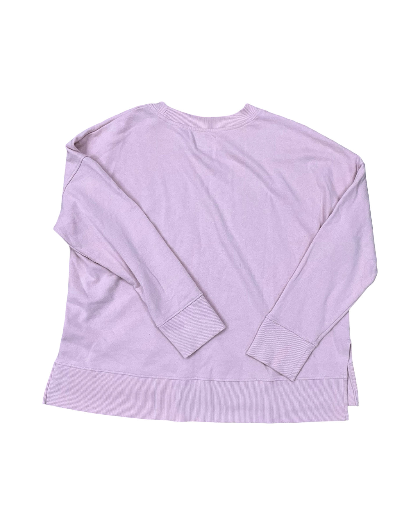 Sweatshirt Collar By Time And Tru In Pink, Size:L