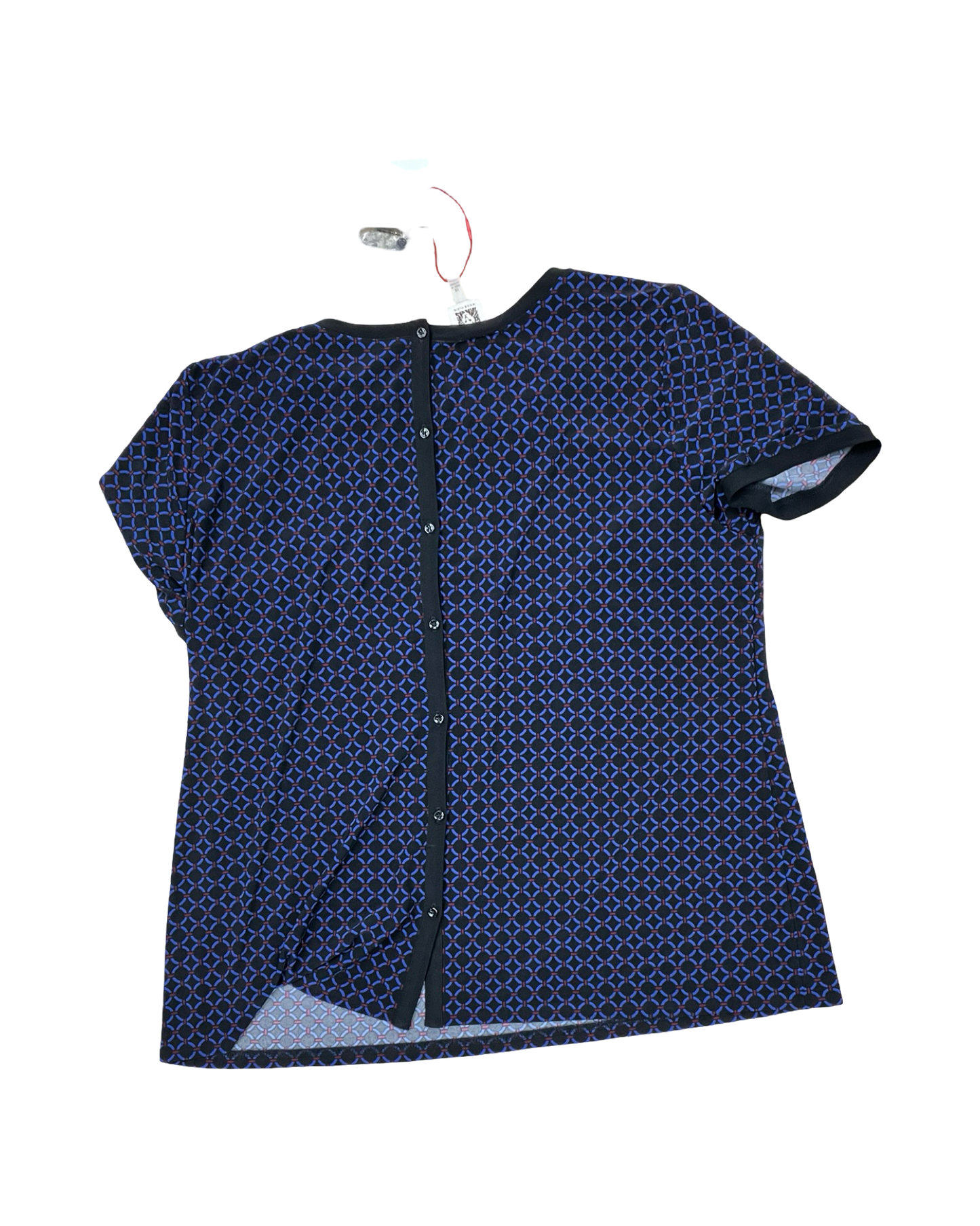 Blouse Ss By Anne Klein In Black & Blue, Size:1X