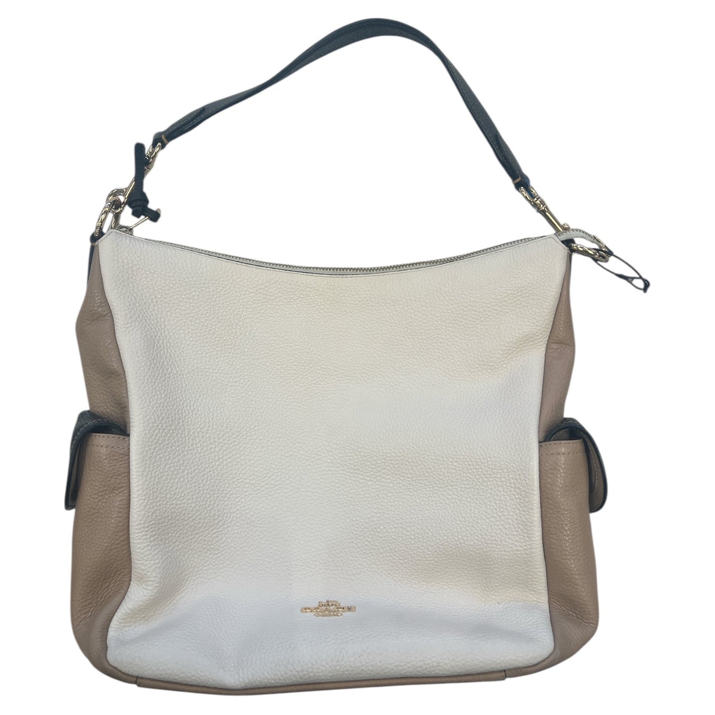 Handbag Designer By Coach In Cream, Size:Large