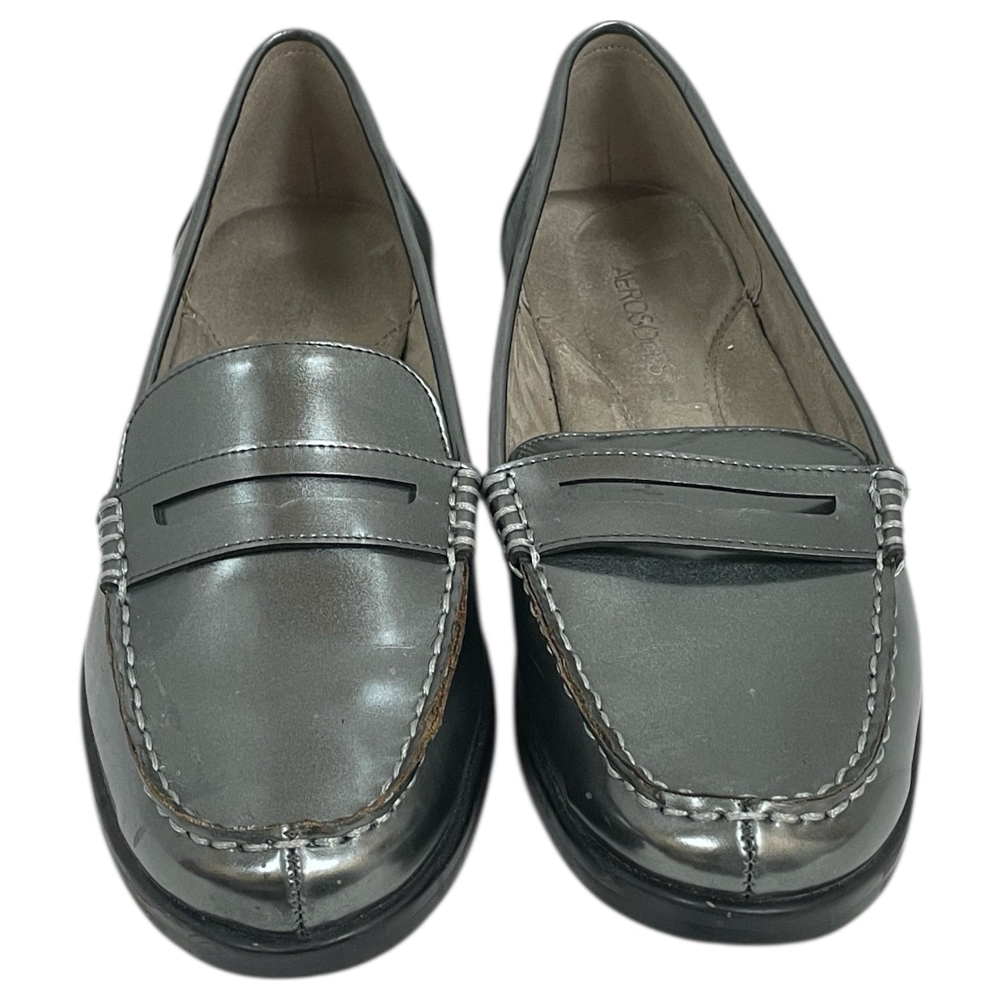 Shoes Flats By Aerosoles In Silver, Size:8.5
