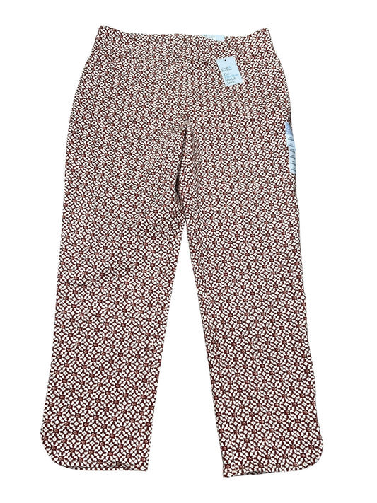 Pants Dress By Croft And Barrow In Orange & White, Size:Xl