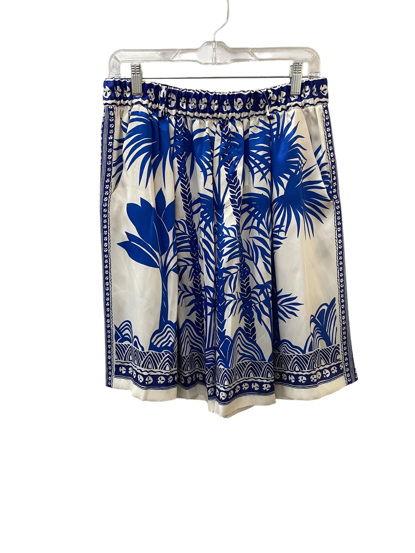 Shorts Set By Zara In Blue & White, Size:L