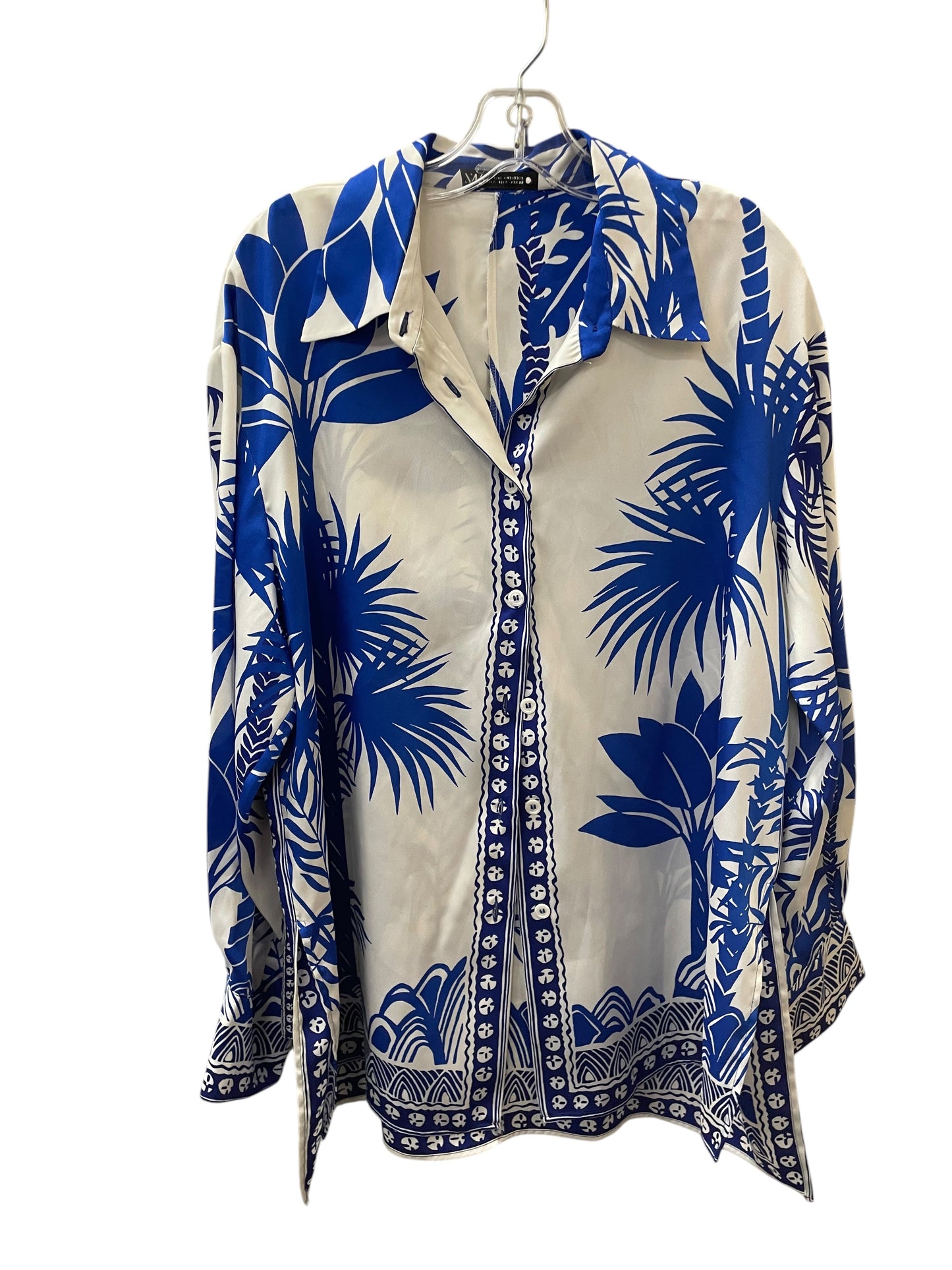 Shorts Set By Zara In Blue & White, Size:L