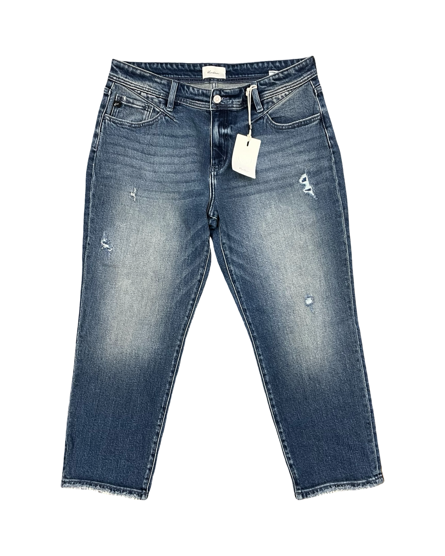 Jeans Straight By Kancan In Blue Denim, Size:12