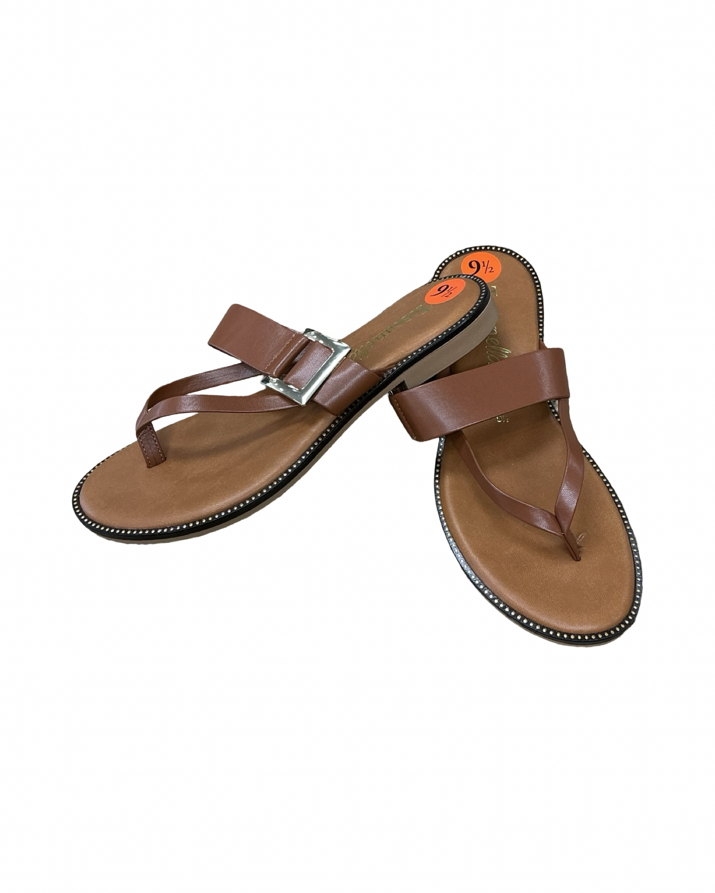 Sandals Flats By Toscanella In Tan, Size:9.5