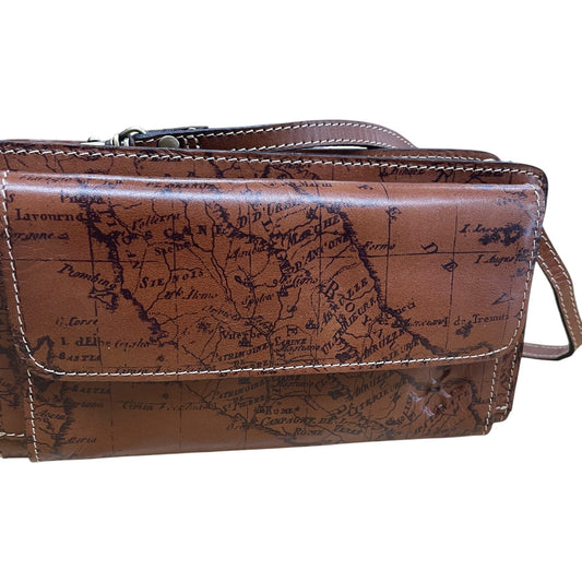 Crossbody Designer By Patricia Nash In Brown, Size:Small