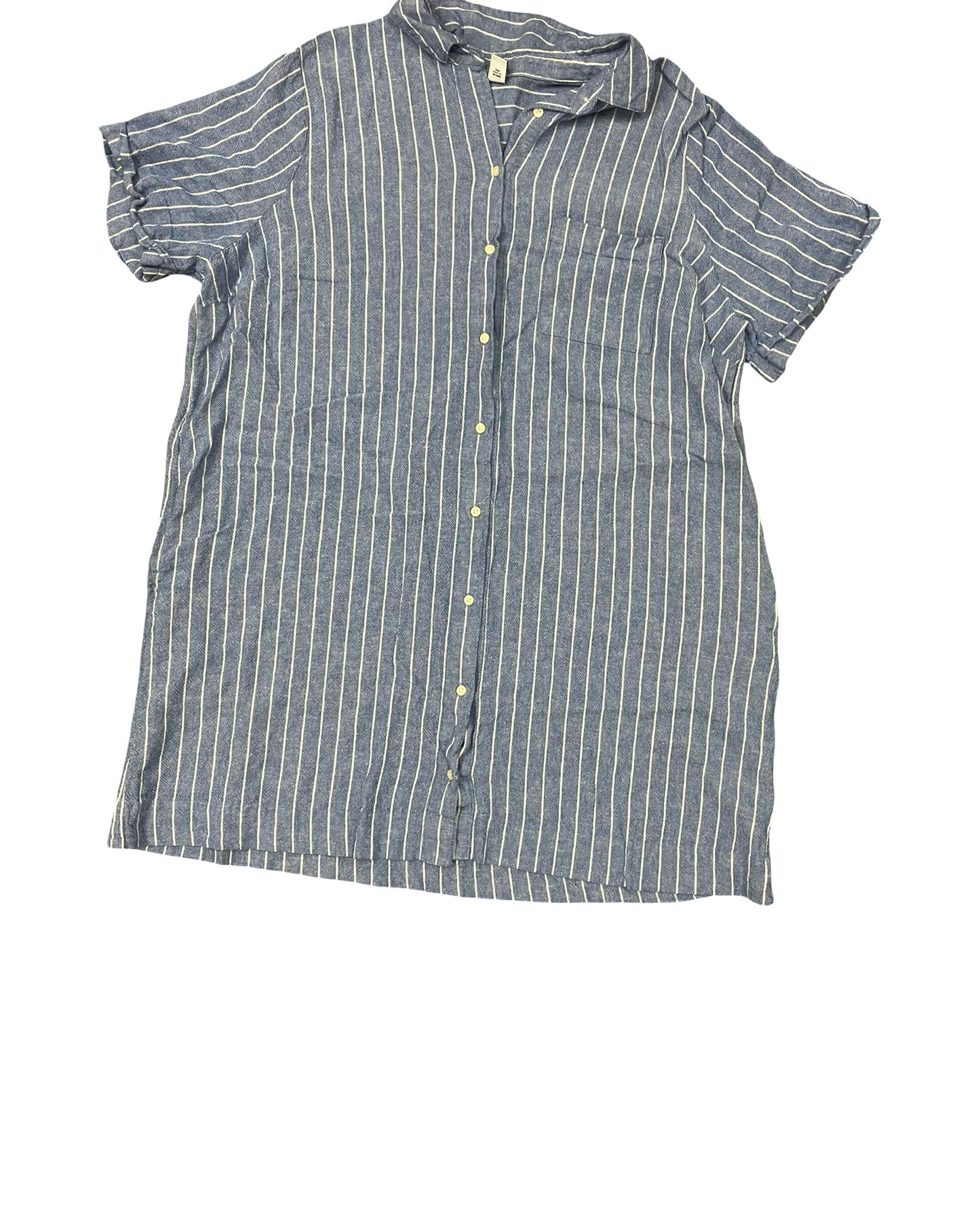 Dress Casual Midi By Old Navy In Blue, Size:Xl