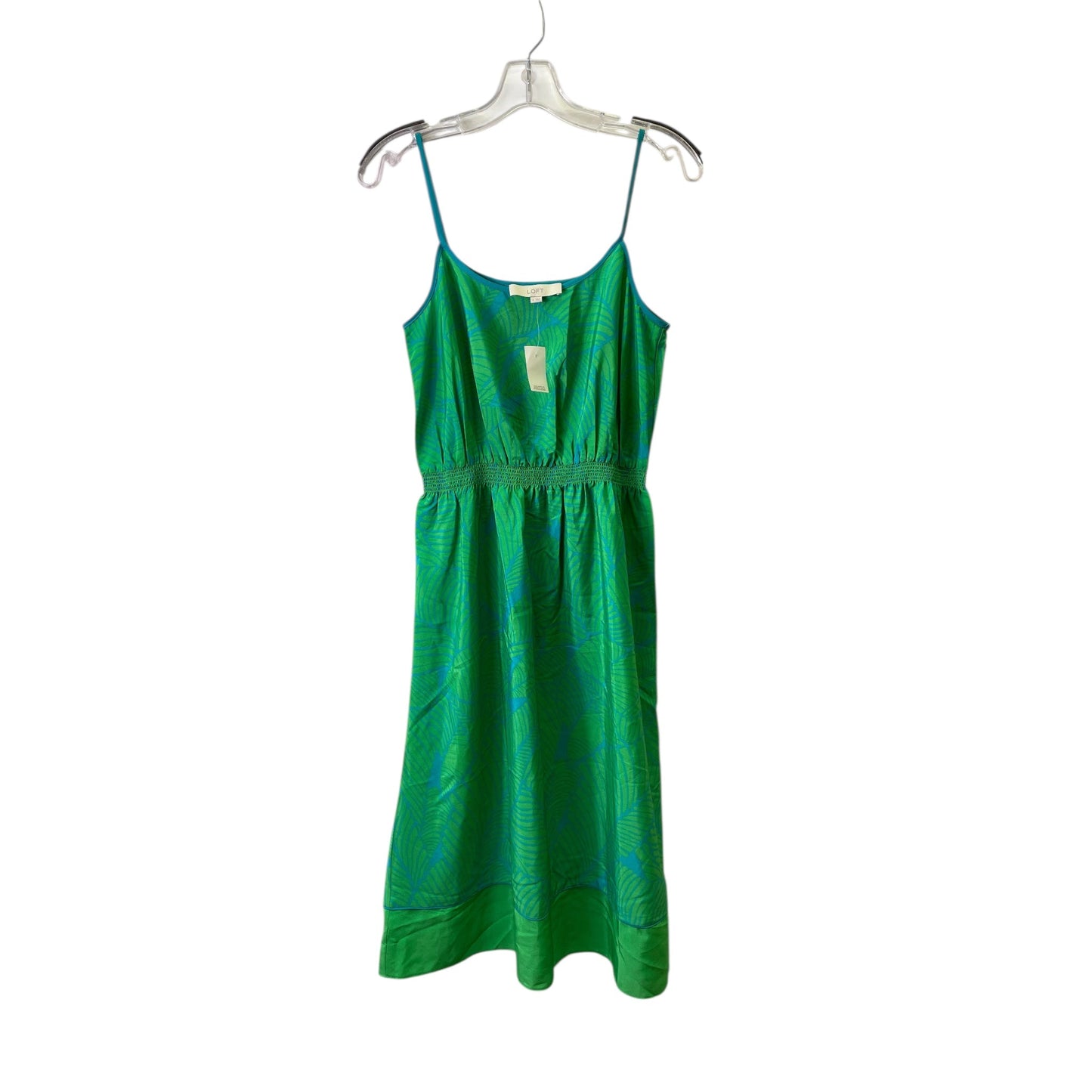 Dress Casual Midi By Loft In Green, Size:S